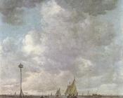 扬 范 戈因 : Marine Landscape with Fishermen
